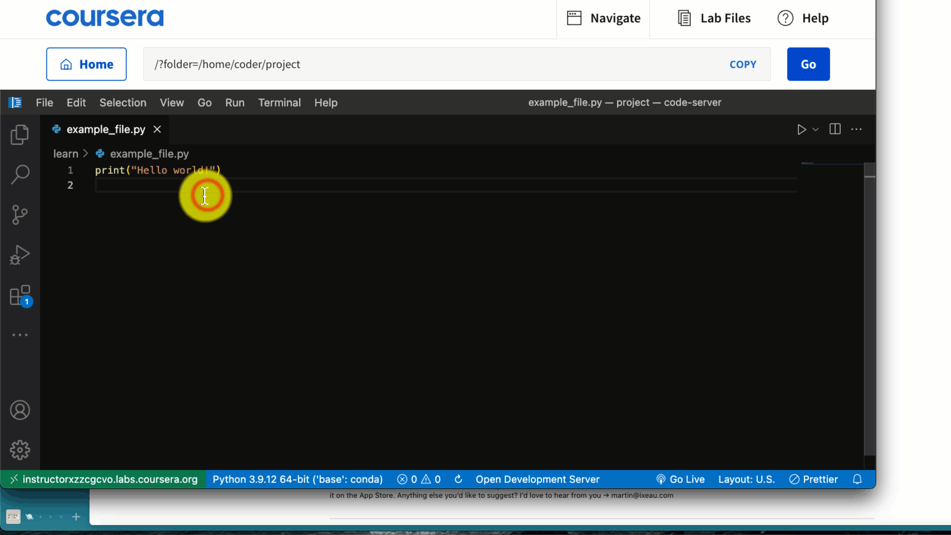 interactive window